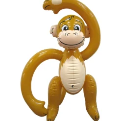 Aap Opblaas Bruin Beige 61cm