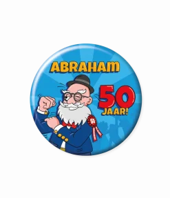 Abraham Button 50 Jaar 5,5cm