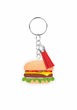 Acryl Sleutelhanger Hamburger