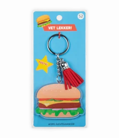 Acryl Sleutelhanger Hamburger