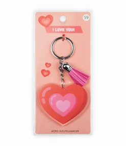 Acryl Sleutelhanger Hartje