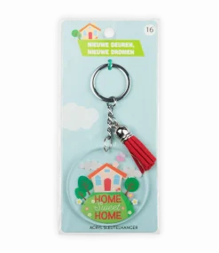 Acryl sleutelhanger Home sweet home