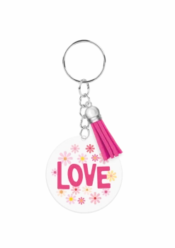 Acryl sleutelhanger Love