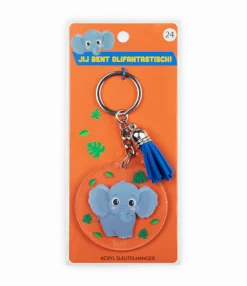 Acryl sleutelhanger Olifant