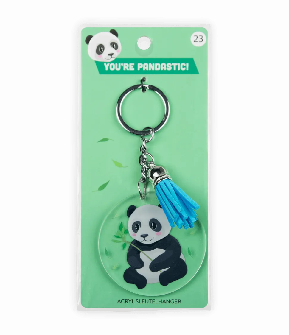 Acryl sleutelhanger Panda
