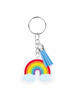 Acryl Sleutelhanger Regenboog