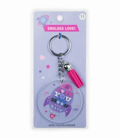 Acryl sleutelhanger To the moon and back