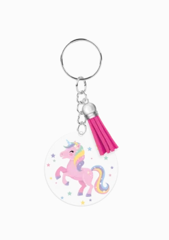 Acryl Sleutelhanger Unicorn