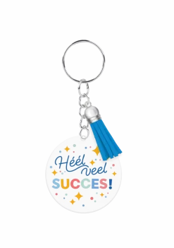 Acryl sleutelhanger Veel succes