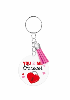 Acryl sleutelhanger You & me