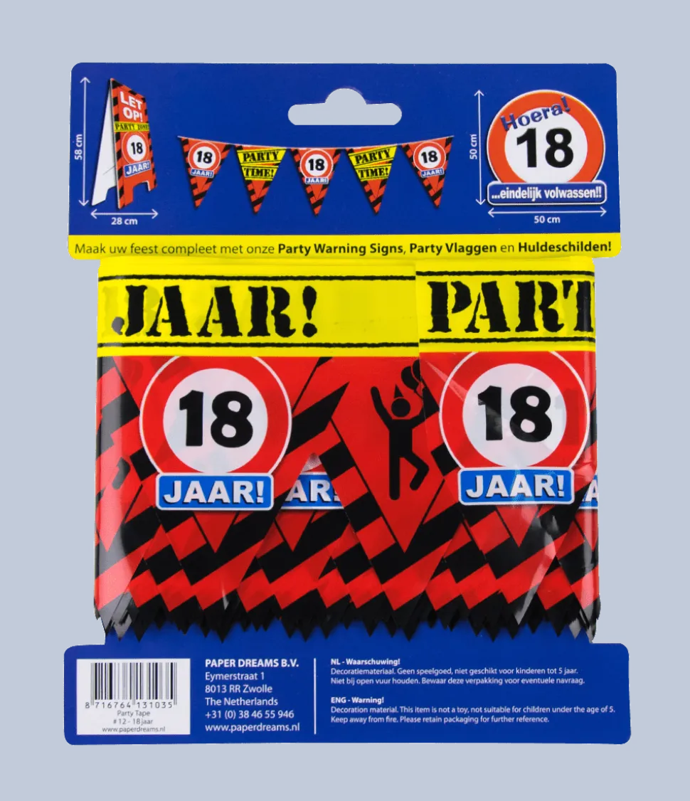 Afzetlint 18 Jaar 12m