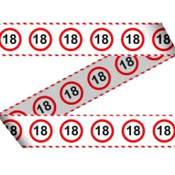 Afzetlint 18 Jaar Verkeersbord 15m