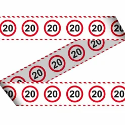 Afzetlint 20 Jaar Verkeersbord 15m