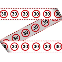 Afzetlint 30 Jaar Verkeersbord 15m