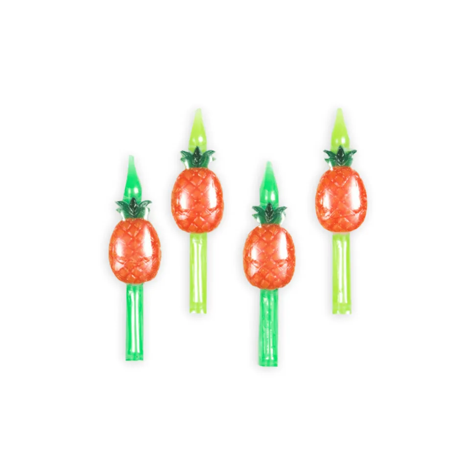 Ananas Kaarsjes 5,9cm 4st