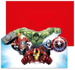 Avengers Infinity Stones Uitnodigingen 6st