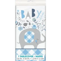 Baby Olifant Tafelkleed Lichtblauw 2,13m