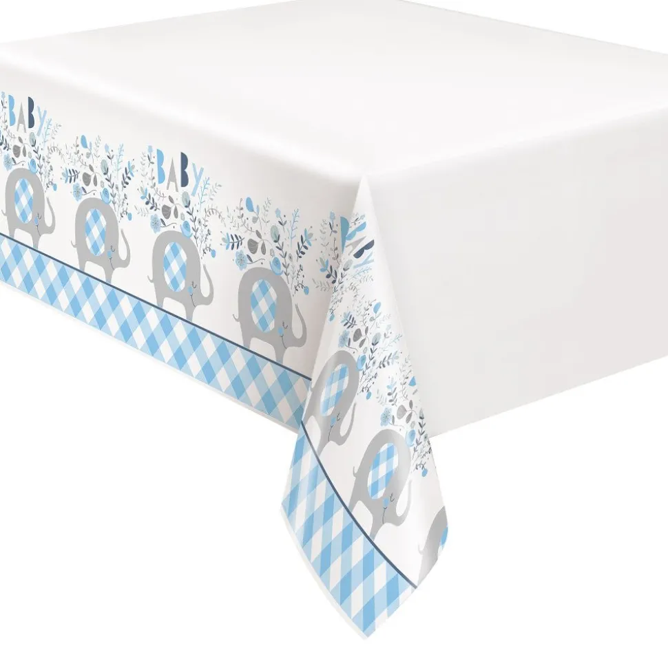 Baby Olifant Tafelkleed Lichtblauw 2,13m