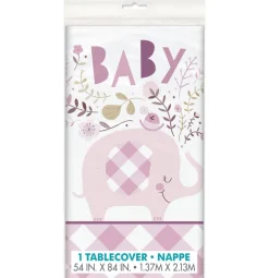 Baby Olifant Tafelkleed Lichtroze 2,13m