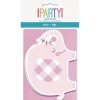 Baby Olifant Uitnodigingen Roze 8st