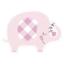 Baby Olifant Uitnodigingen Roze 8st