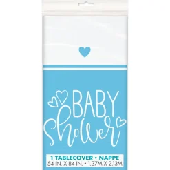 Babyshower Tafelkleed Blauw 2,13m