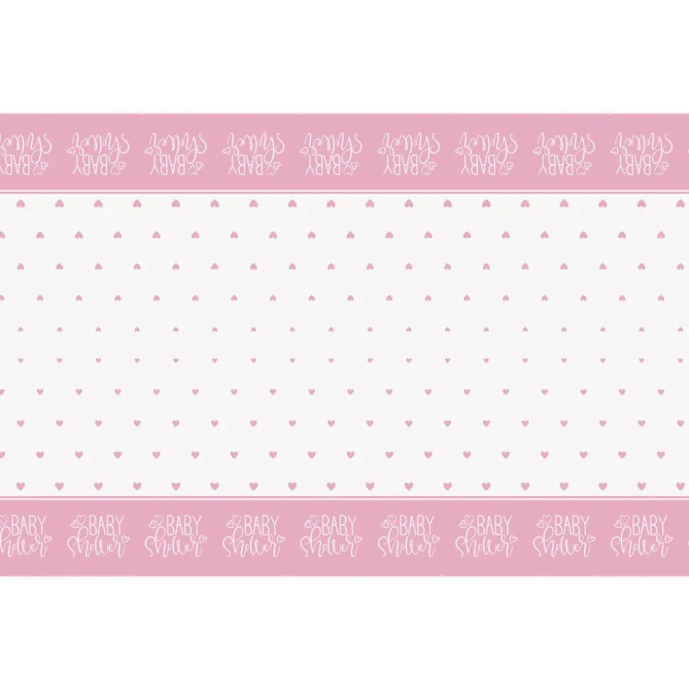Babyshower Tafelkleed Roze 2,13m