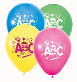 Back To School Ballonnen Gekleurd Abc 30cm