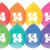 Ballonen 14 Jaar Gekleurd 30cm 8st