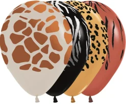 Ballonnen Animal Print Metallic Ink 30cm 25st