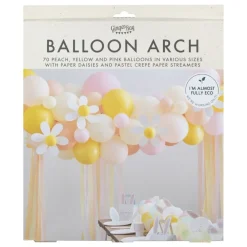 Ballonnenboog Pastel Bloemen