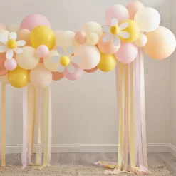 Ballonnenboog Pastel Bloemen