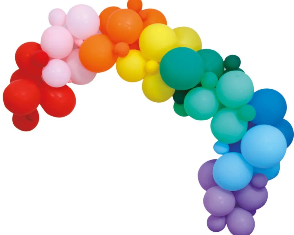 Ballonnenboog Zelf Maken Set Regenboog 4m