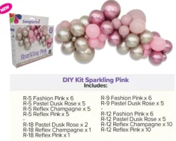 Ballonnen DIY Balloon Kit Sparkling Pink