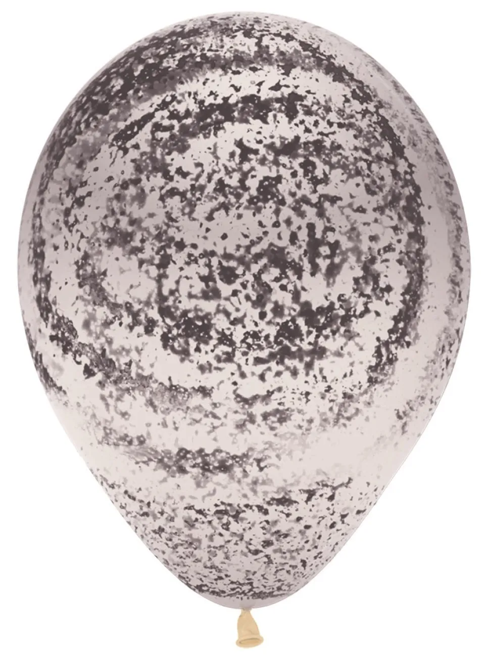 Ballonnen Graffiti Black Crystal Clear 30cm 25st