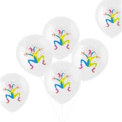 Ballonnen Harlekijn 33cm 6st