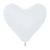 Ballonnen Hart White 30cm 50st