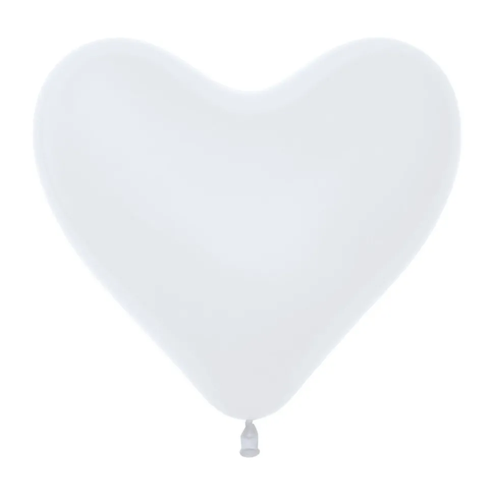 Ballonnen Hart White 30cm 50st