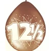 Ballonnen 12,5 Jaar Brons 30cm 8st