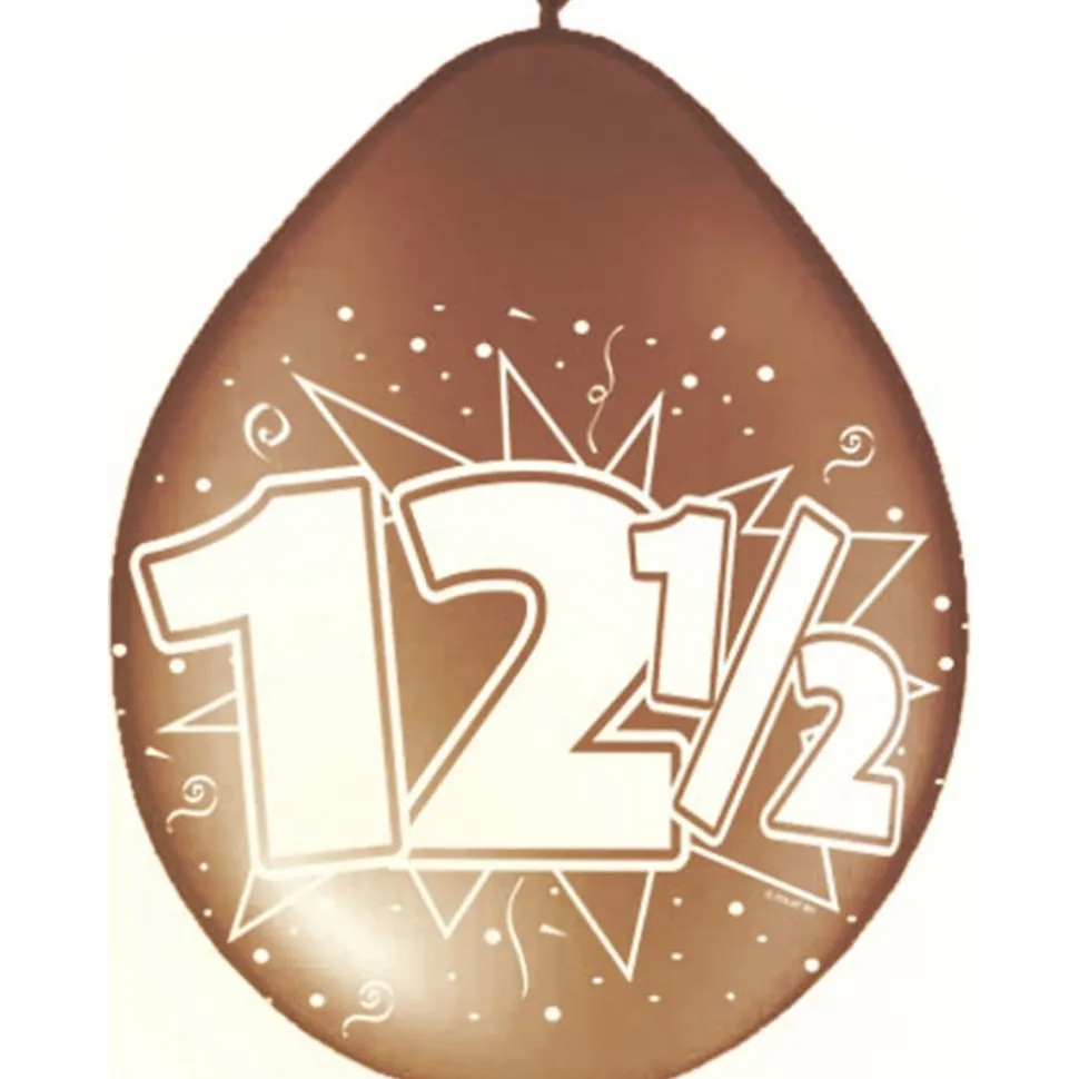 Ballonnen 12,5 Jaar Brons 30cm 8st