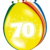 Ballonnen 70 Jaar 30cm 8st