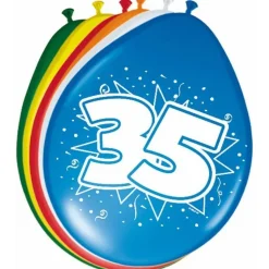 Ballonnen 35 Jaar 30cm 8st