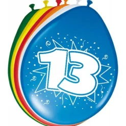 Ballonnen 13 Jaar 30cm 8st