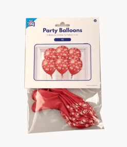 Ballonnen 40 Jaar 30cm 6st