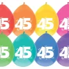 Ballonnen 45 Jaar Gekleurd 30cm 8st