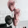 Ballonnen 16 Jaar Rose Zwart 30cm 8st