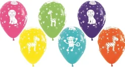 Ballonnen Jungle Animals Fashion Mix 30cm 25st