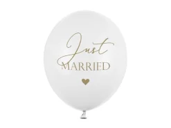 Ballonnen Just Married 30cm 6st