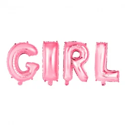 Ballonnen Letter Set Girl Roze 41cm