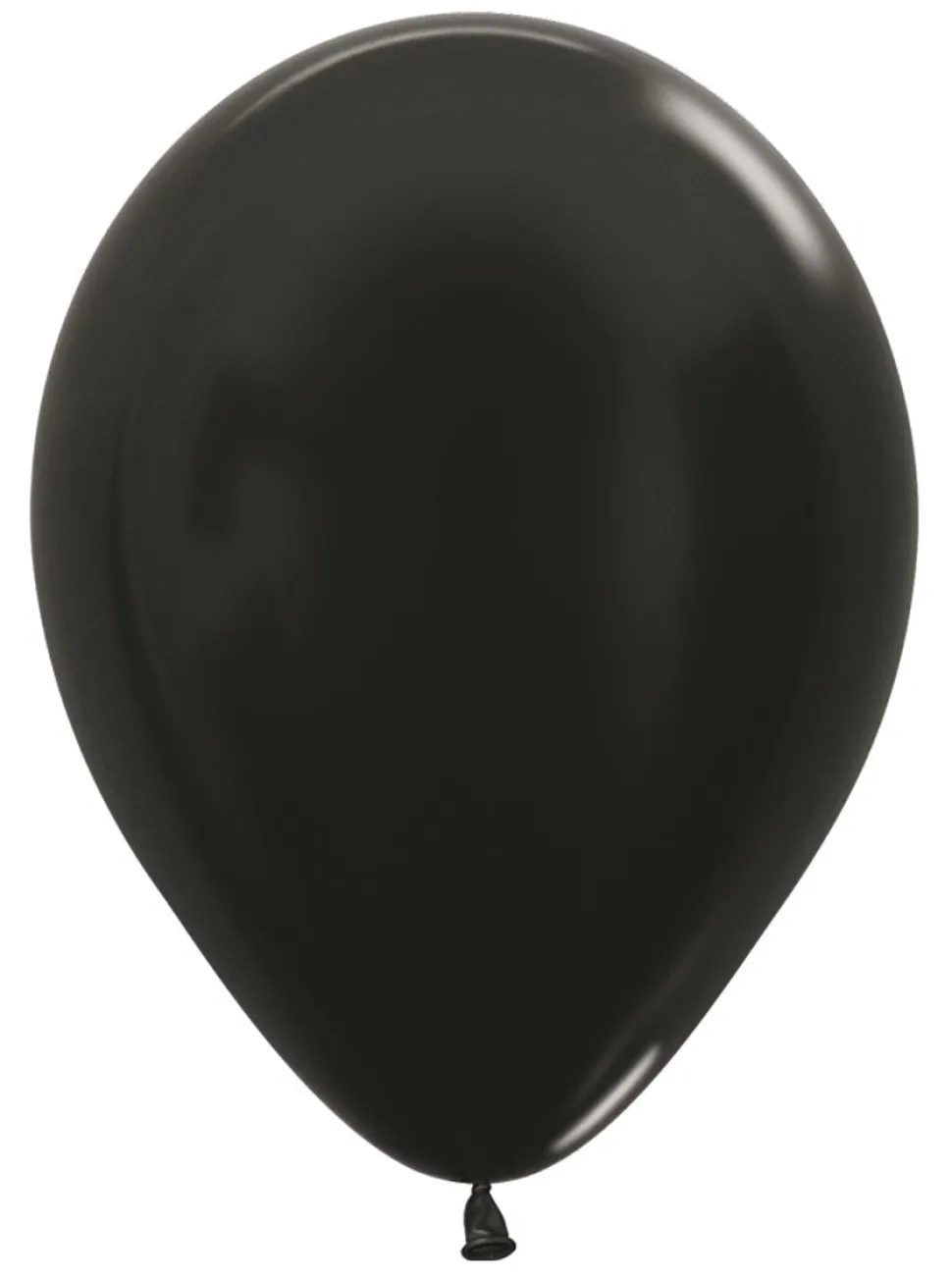 Ballonnen Metallic Black 12cm 50st